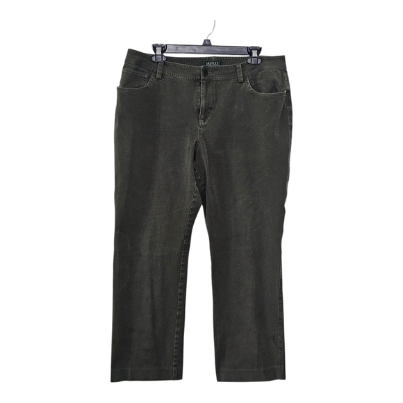 Ralph Lauren Denim - Lauren Ralph Lauren Women's Jeans Sz 16 Green Stretch Denim Mid-Rise Crop